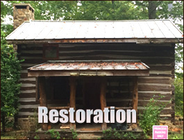 Historic Log Cabin Restoration  Ringgold, Virginia