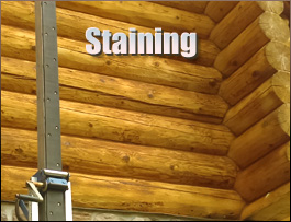  Ringgold, Virginia Log Home Staining